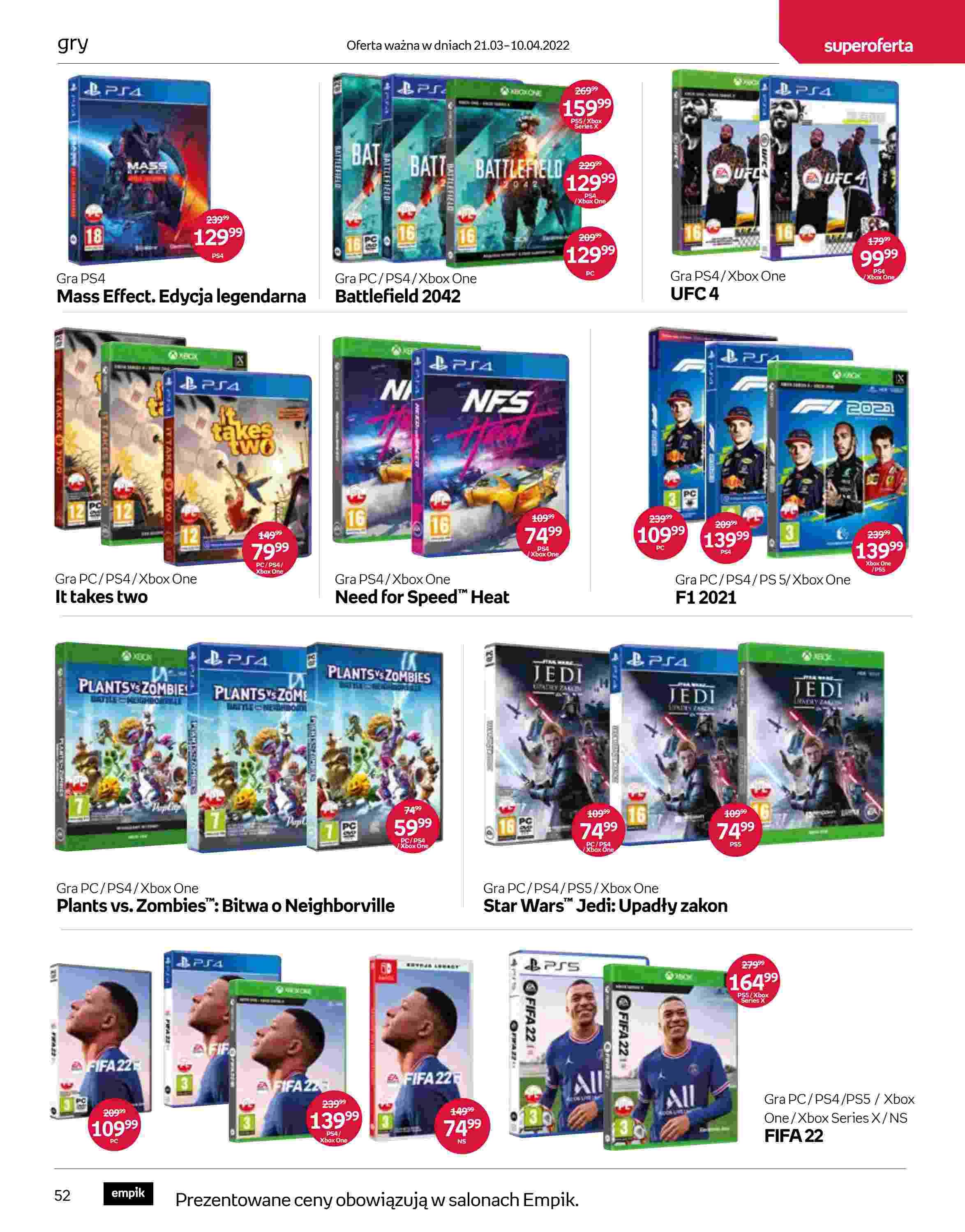 Gazetka promocyjna empik str. 52