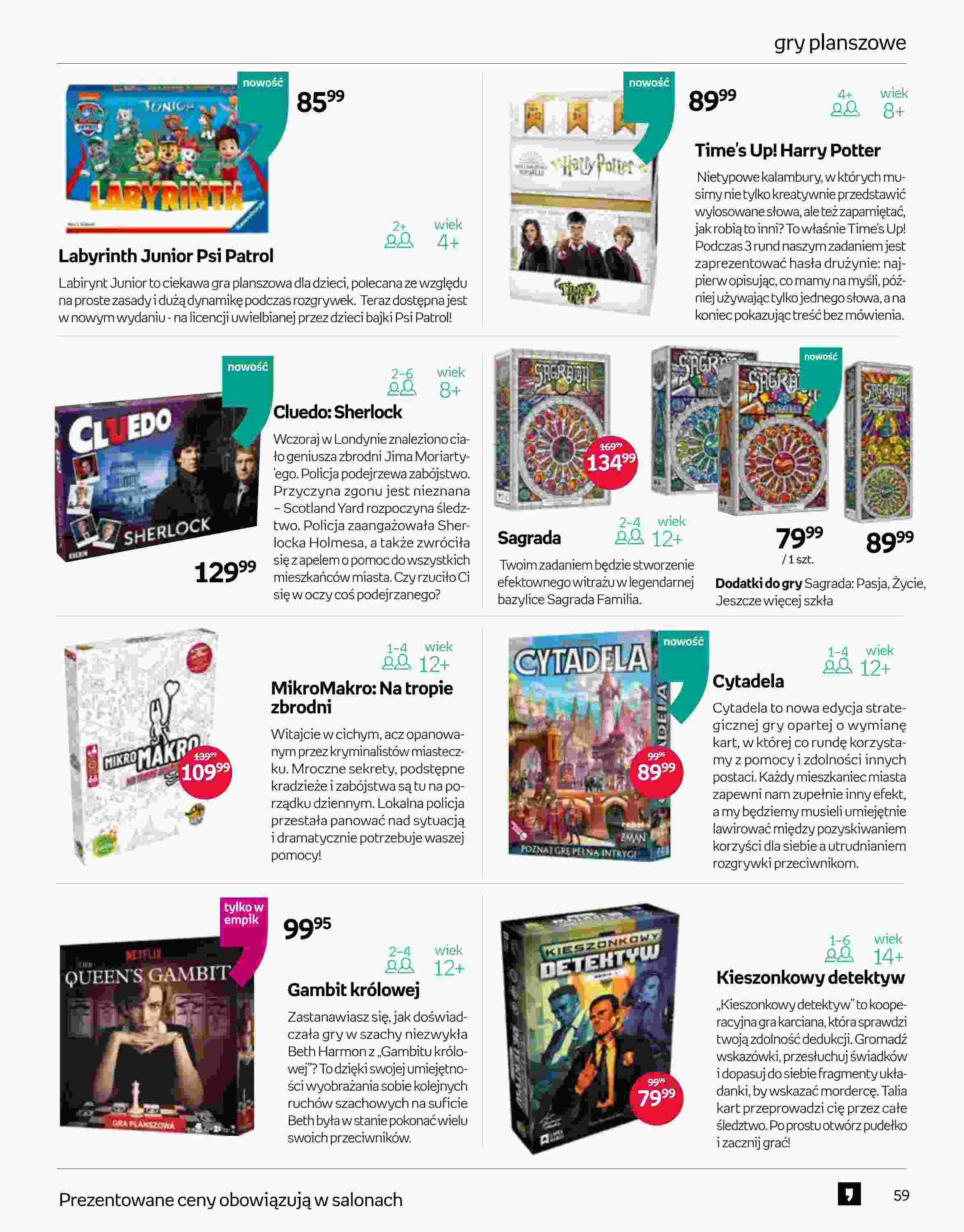 Gazetka promocyjna empik str. 59