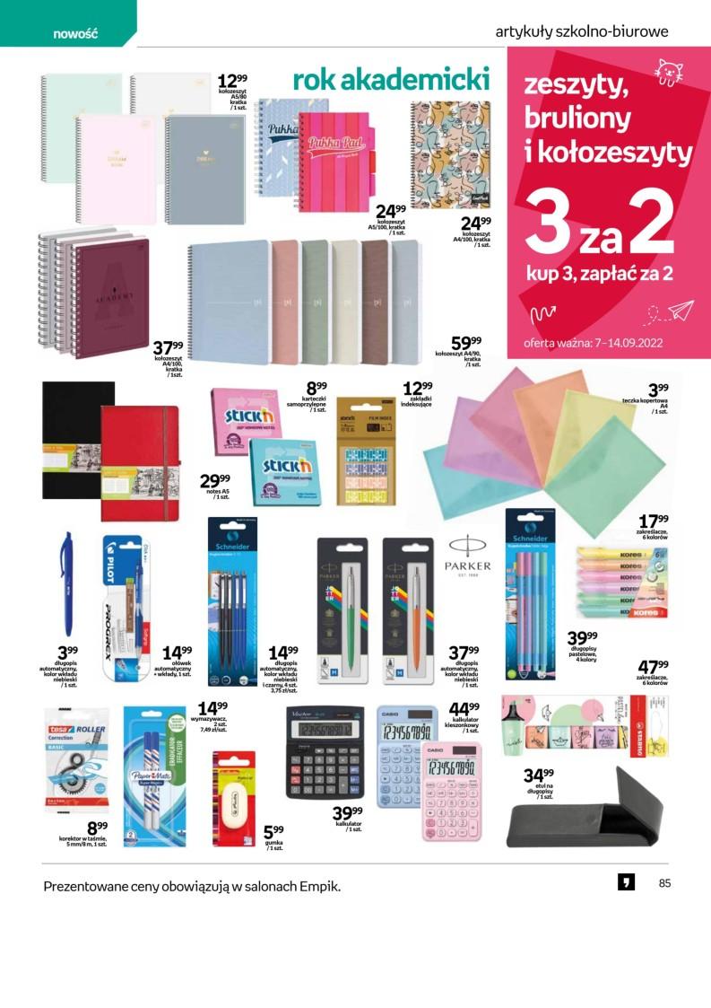 Gazetka promocyjna empik str. 85
