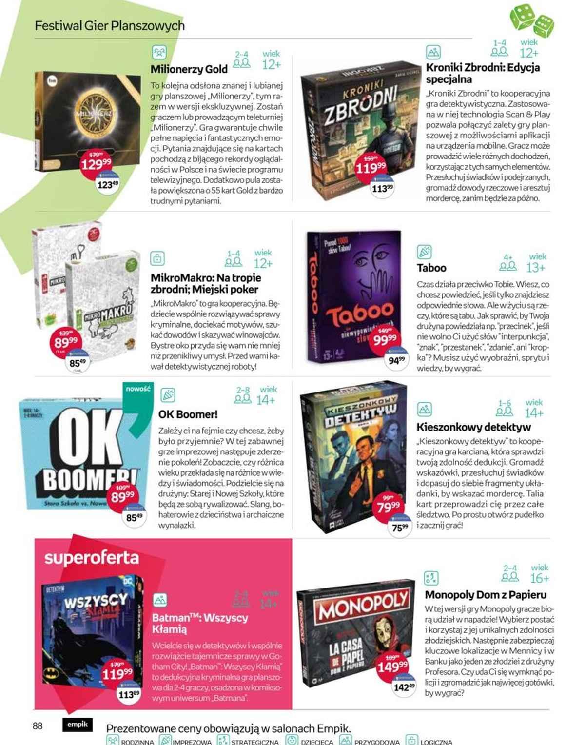 Gazetka promocyjna empik str. 88