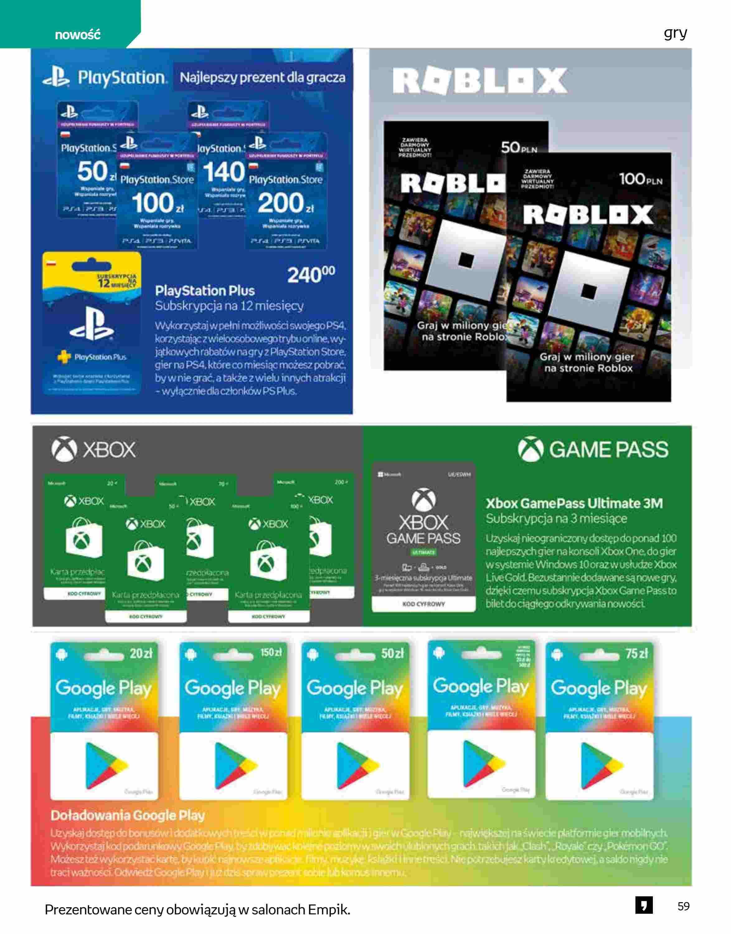 Gazetka promocyjna empik str. 59