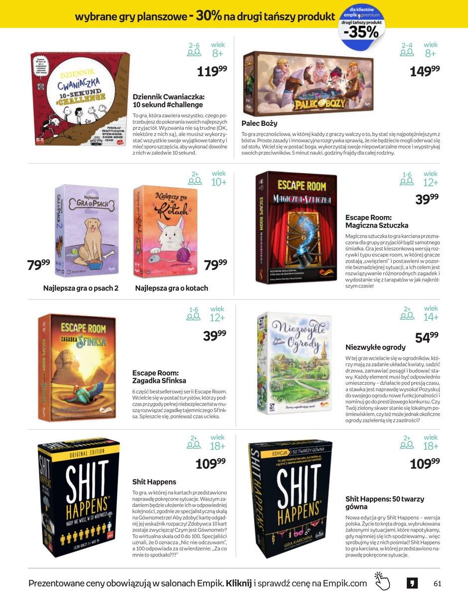 Gazetka promocyjna empik str. 61
