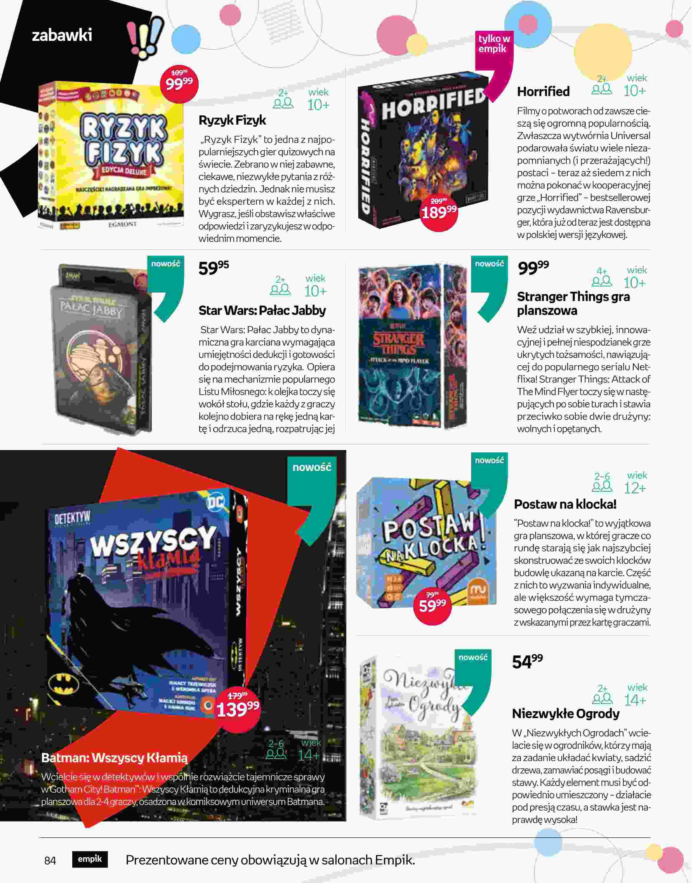 Gazetka promocyjna empik str. 84