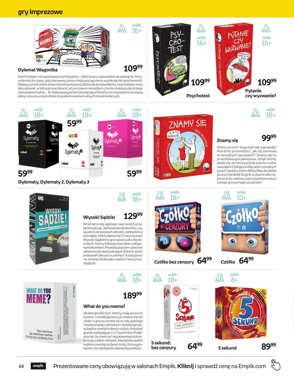 Gazetka promocyjna empik str. 64