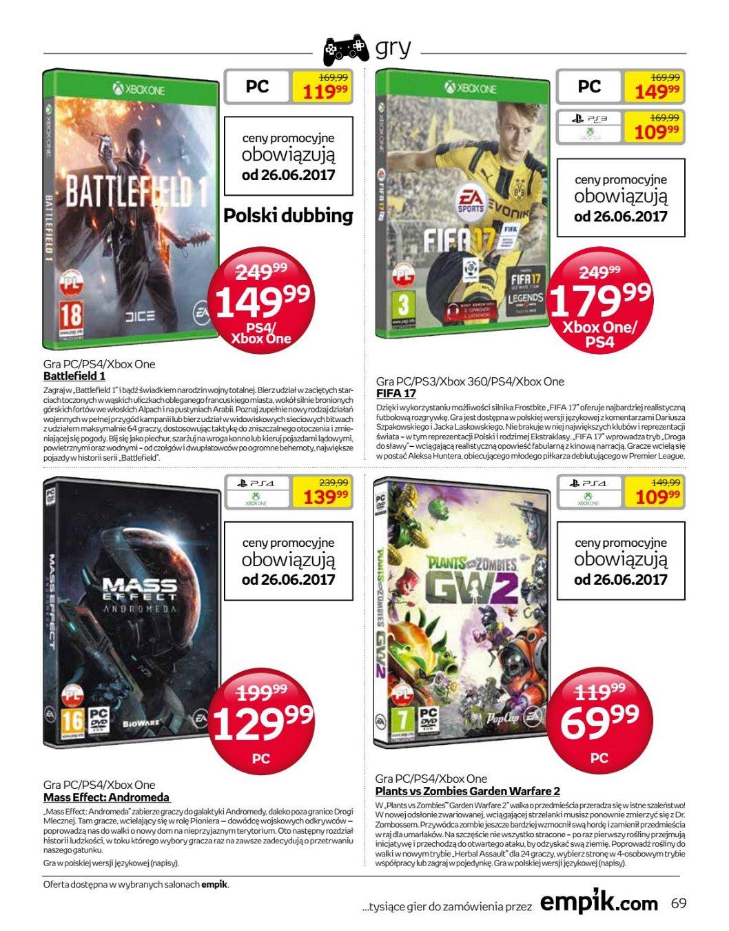 Gazetka promocyjna empik str. 69