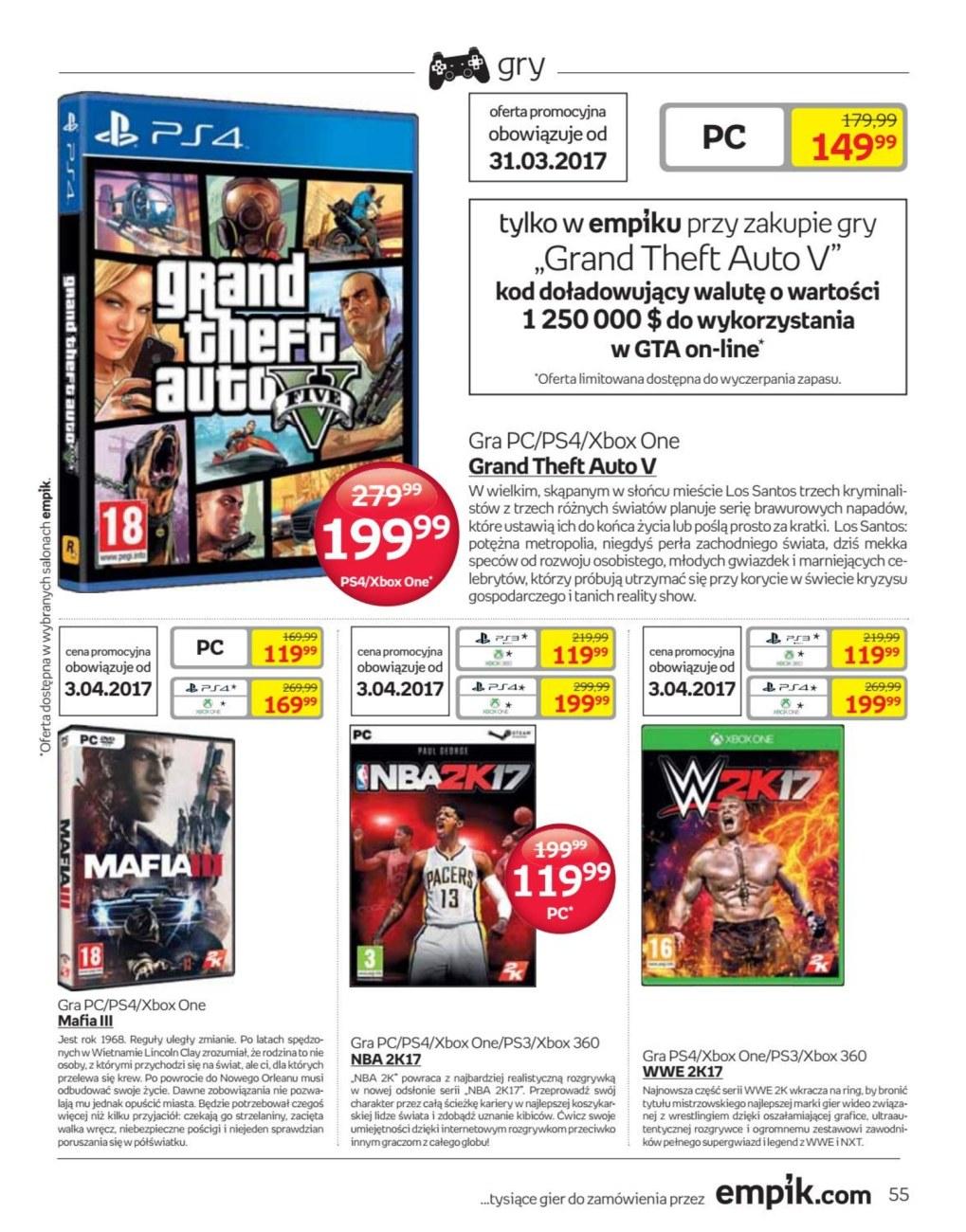 Gazetka promocyjna empik str. 55