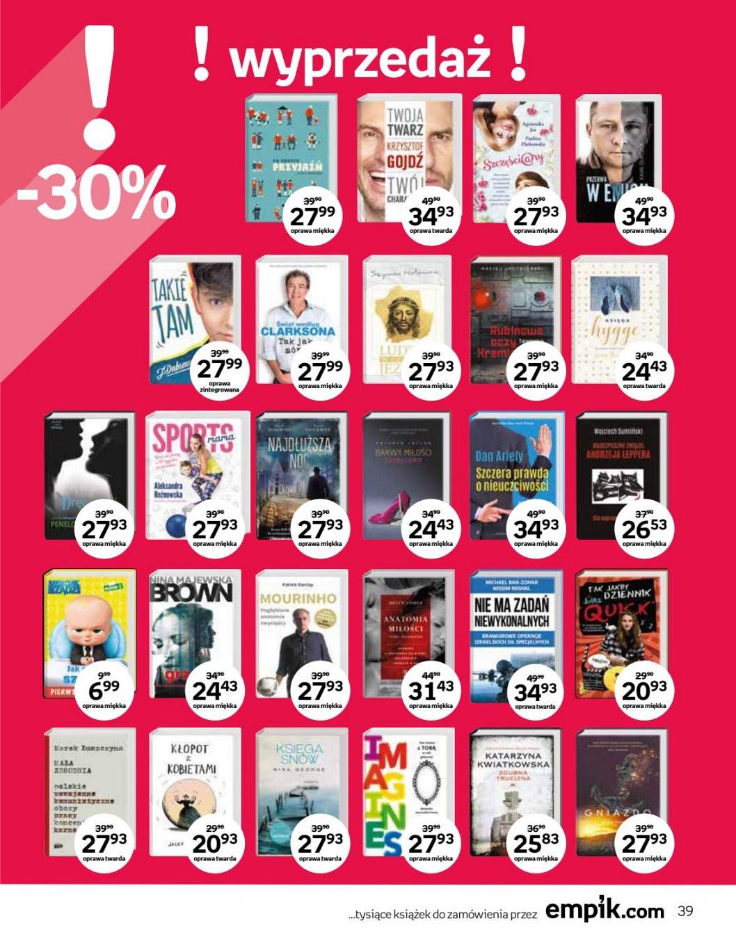 Gazetka promocyjna empik str. 39