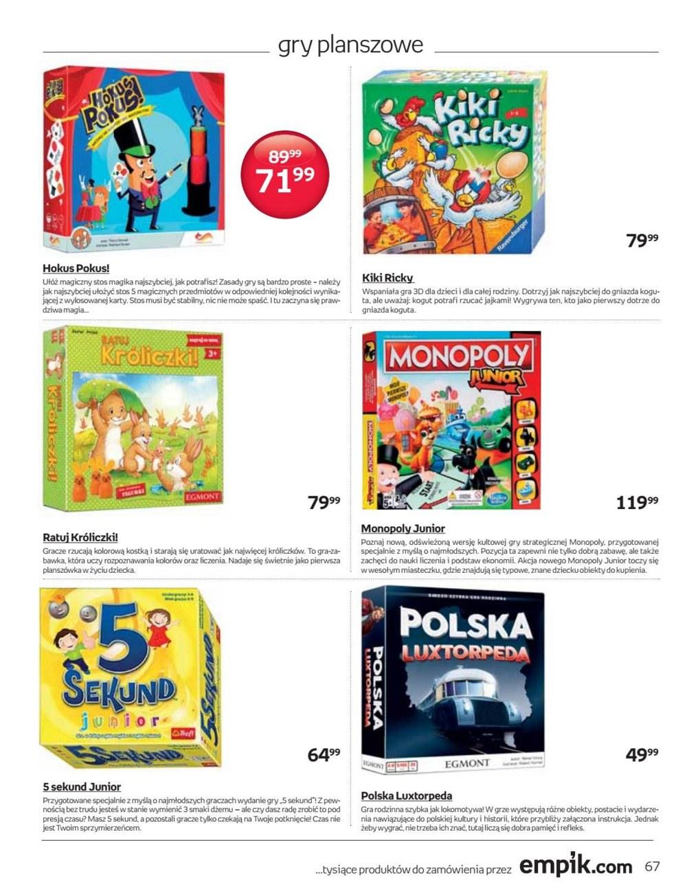 Gazetka promocyjna empik str. 67