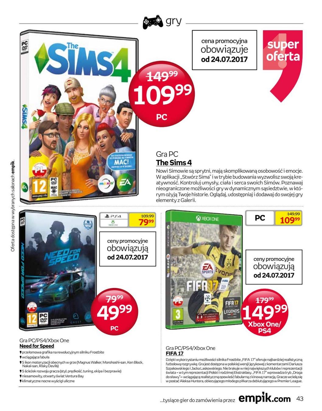 Gazetka promocyjna empik str. 43