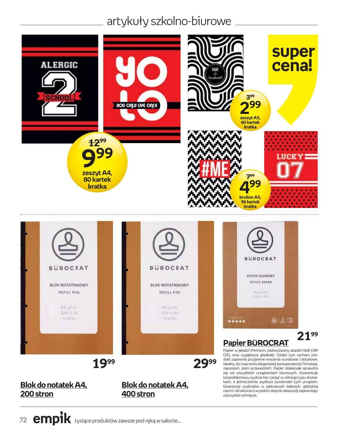 Gazetka promocyjna empik str. 72