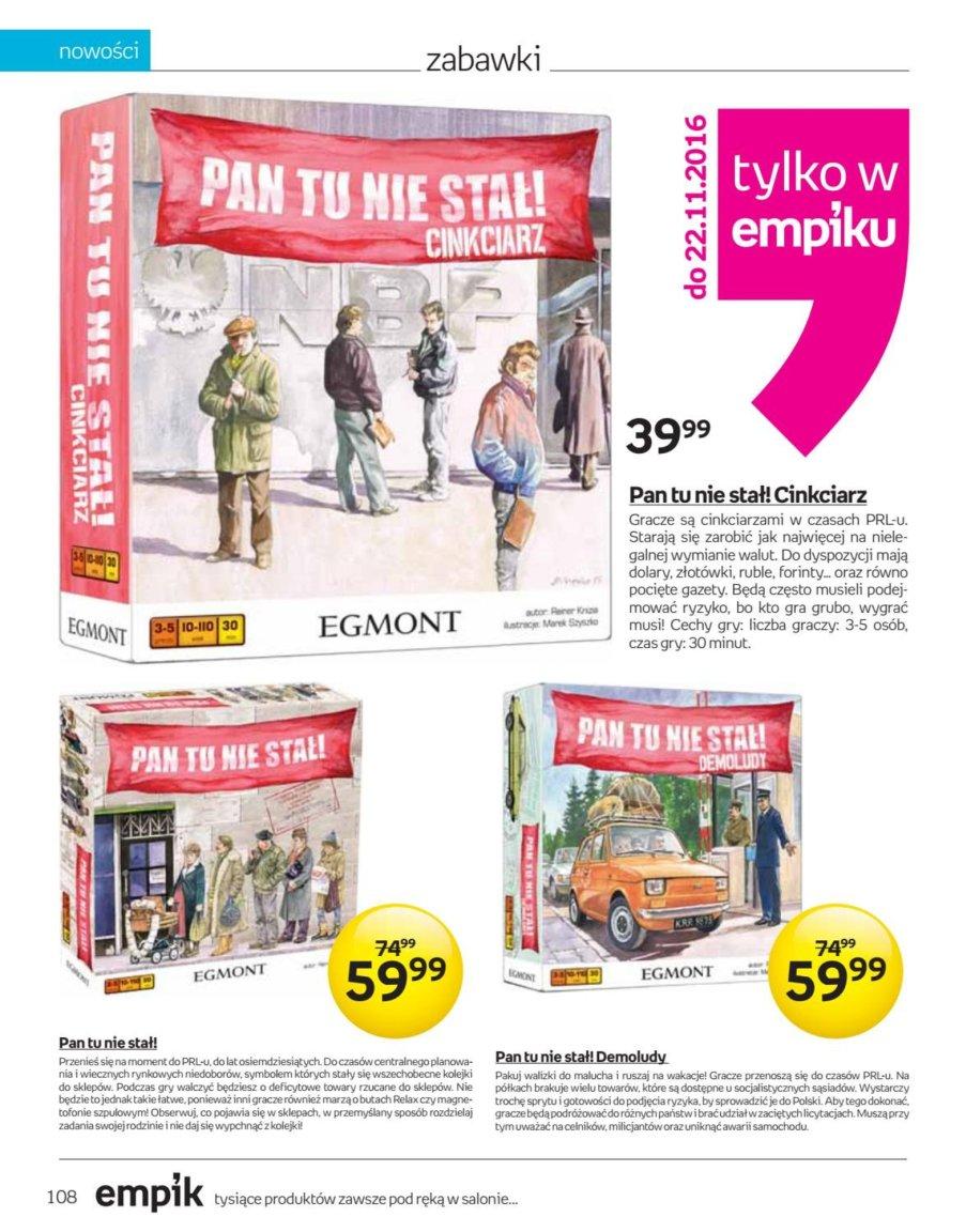 Gazetka promocyjna empik str. 108