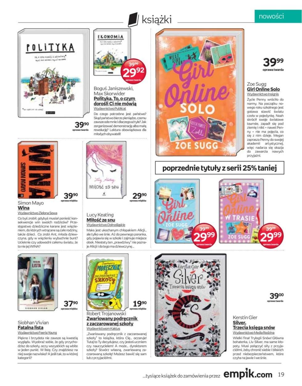 Gazetka promocyjna empik str. 19
