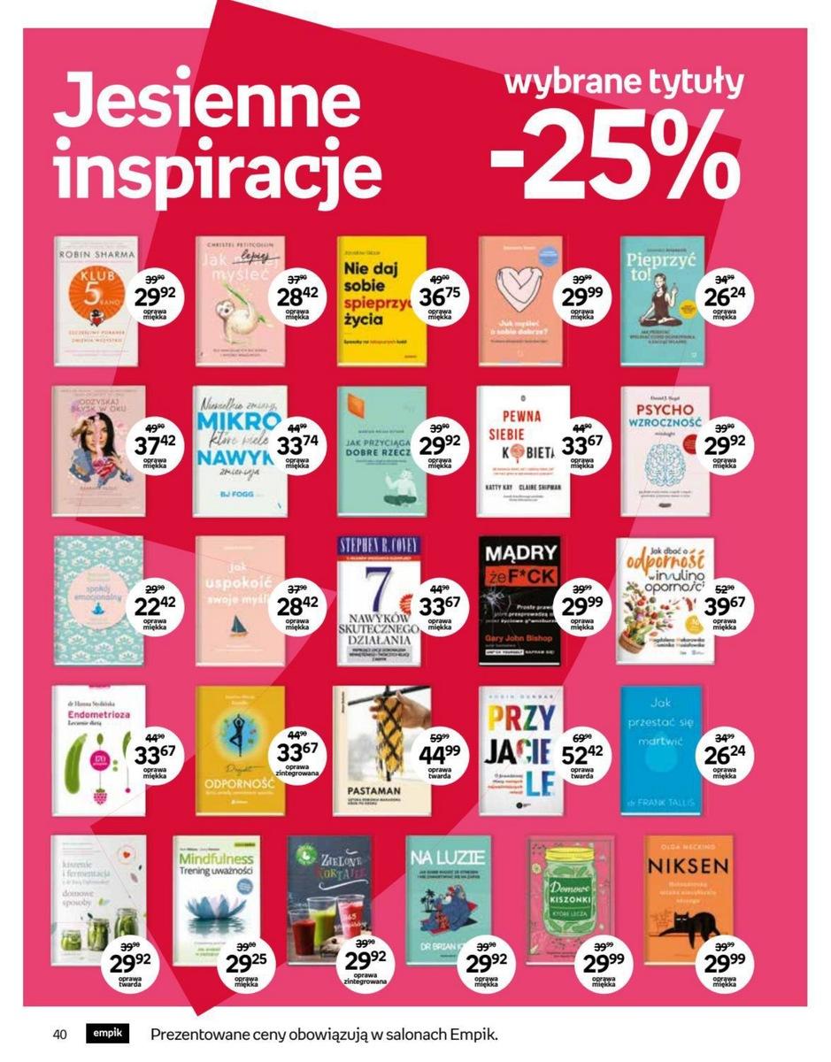 Gazetka promocyjna empik str. 40