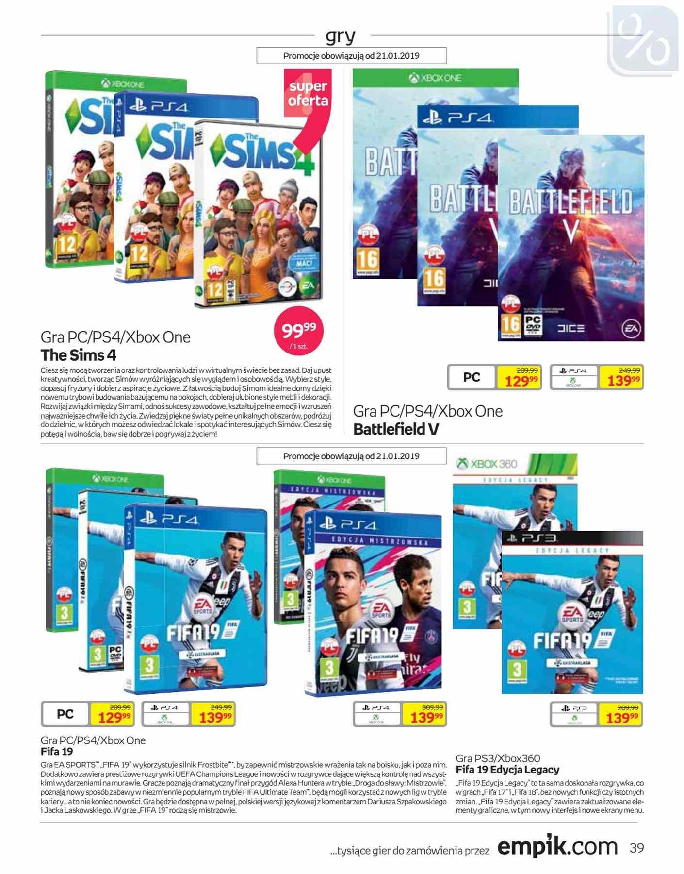 Gazetka promocyjna empik str. 39