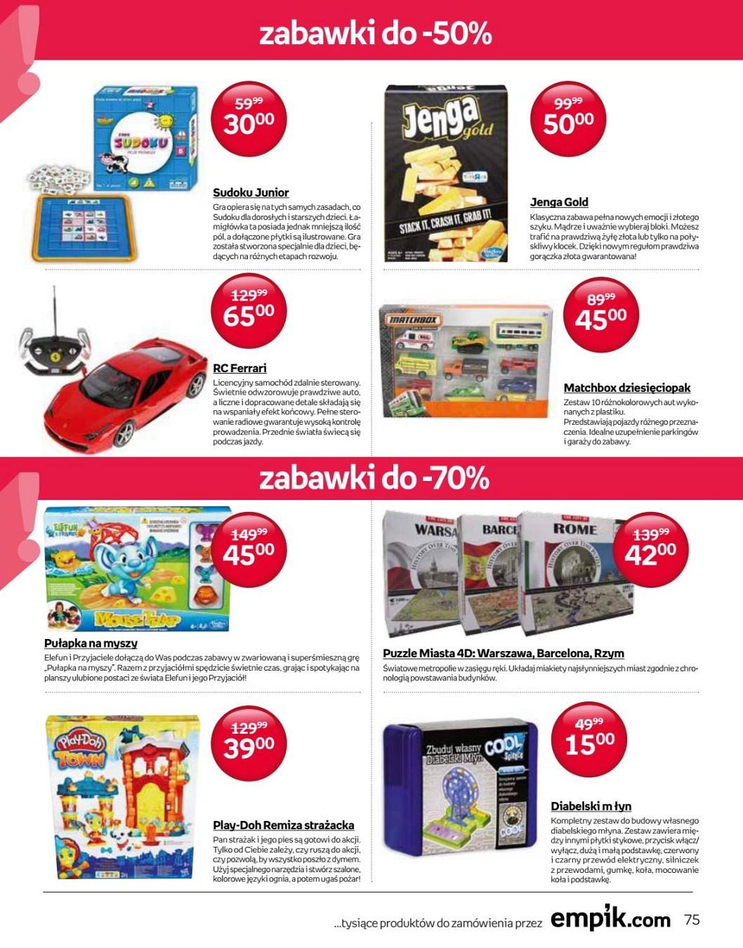 Gazetka promocyjna empik str. 75