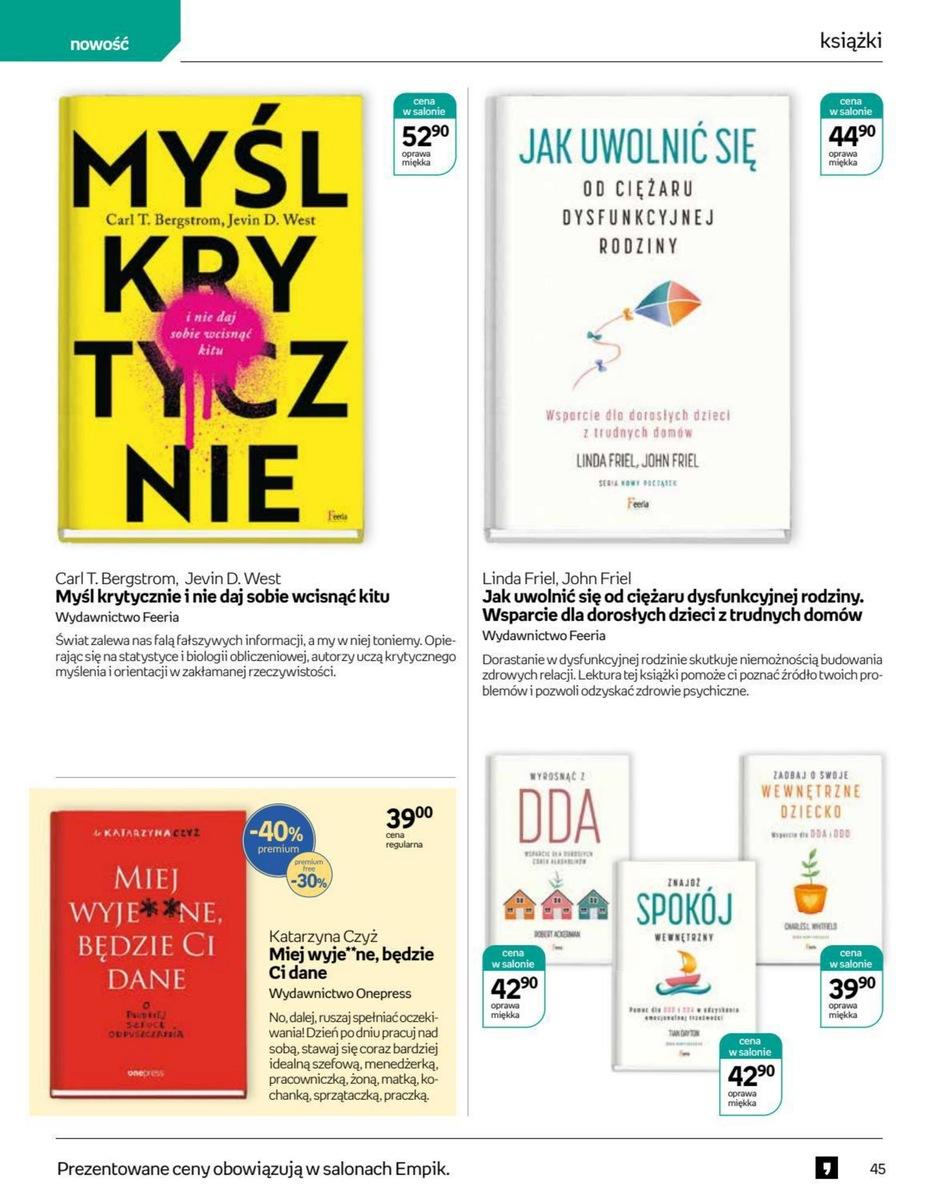 Gazetka promocyjna empik str. 45