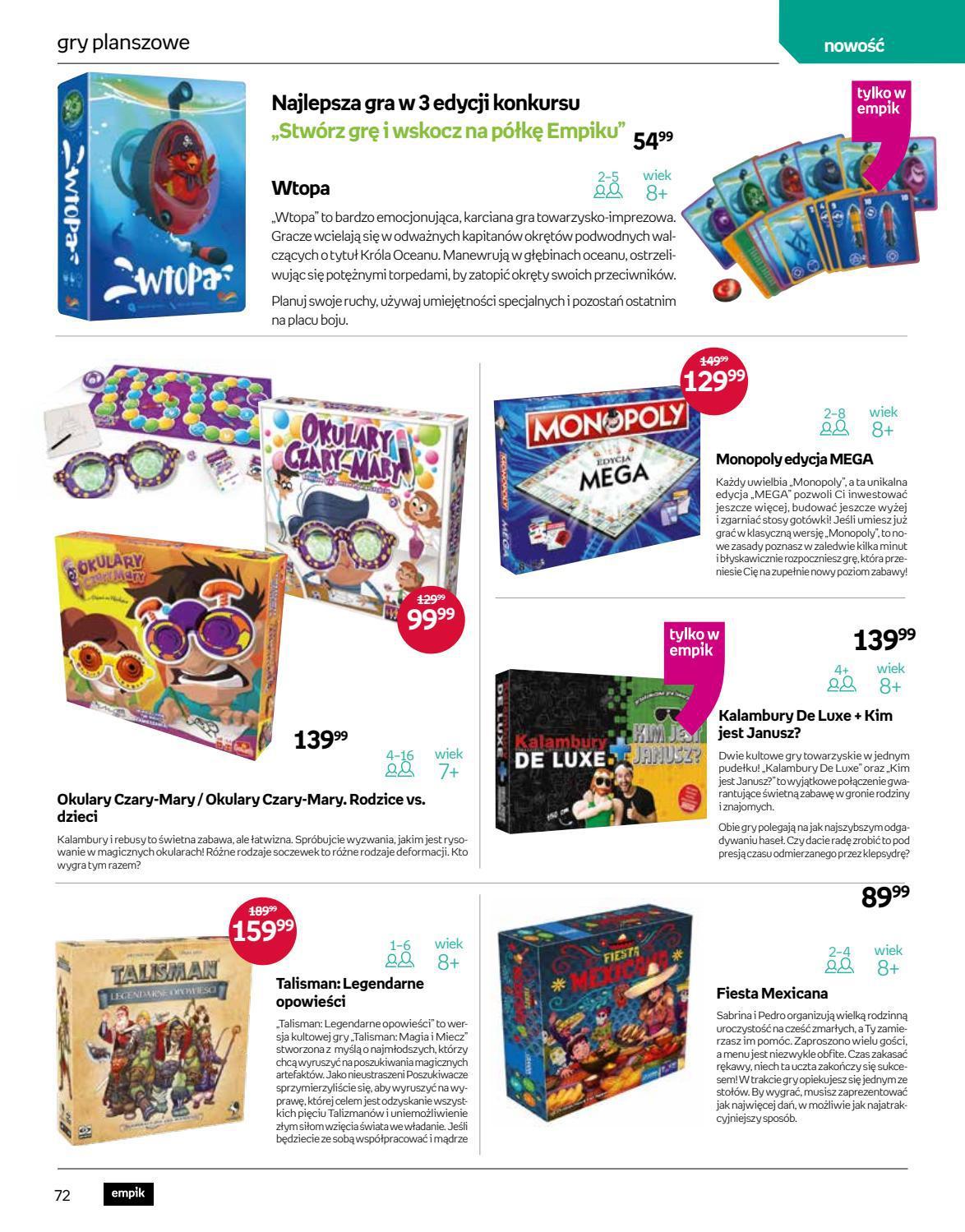 Gazetka promocyjna empik str. 72