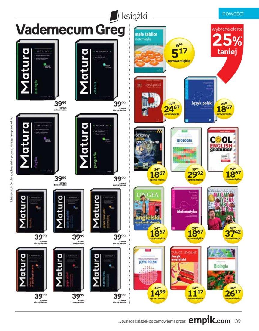 Gazetka promocyjna empik str. 39