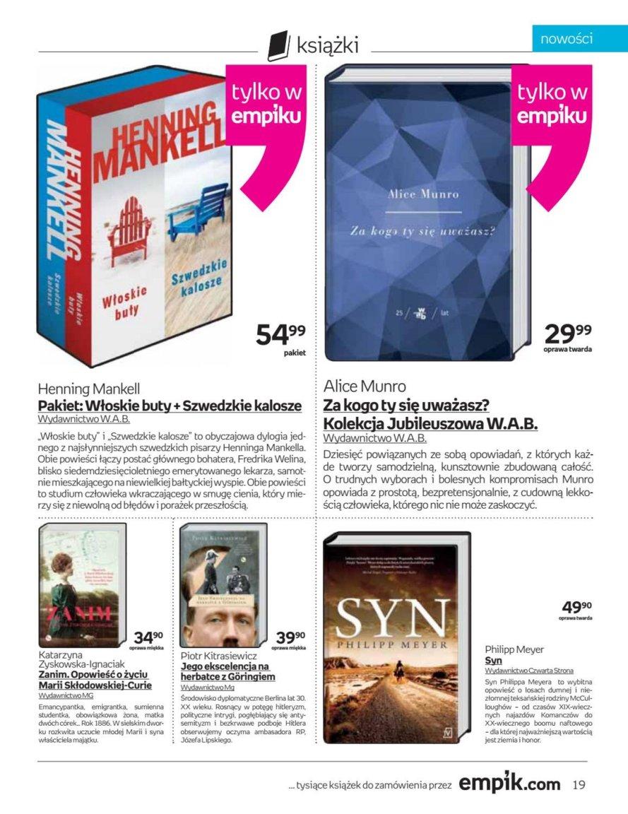 Gazetka promocyjna empik str. 19