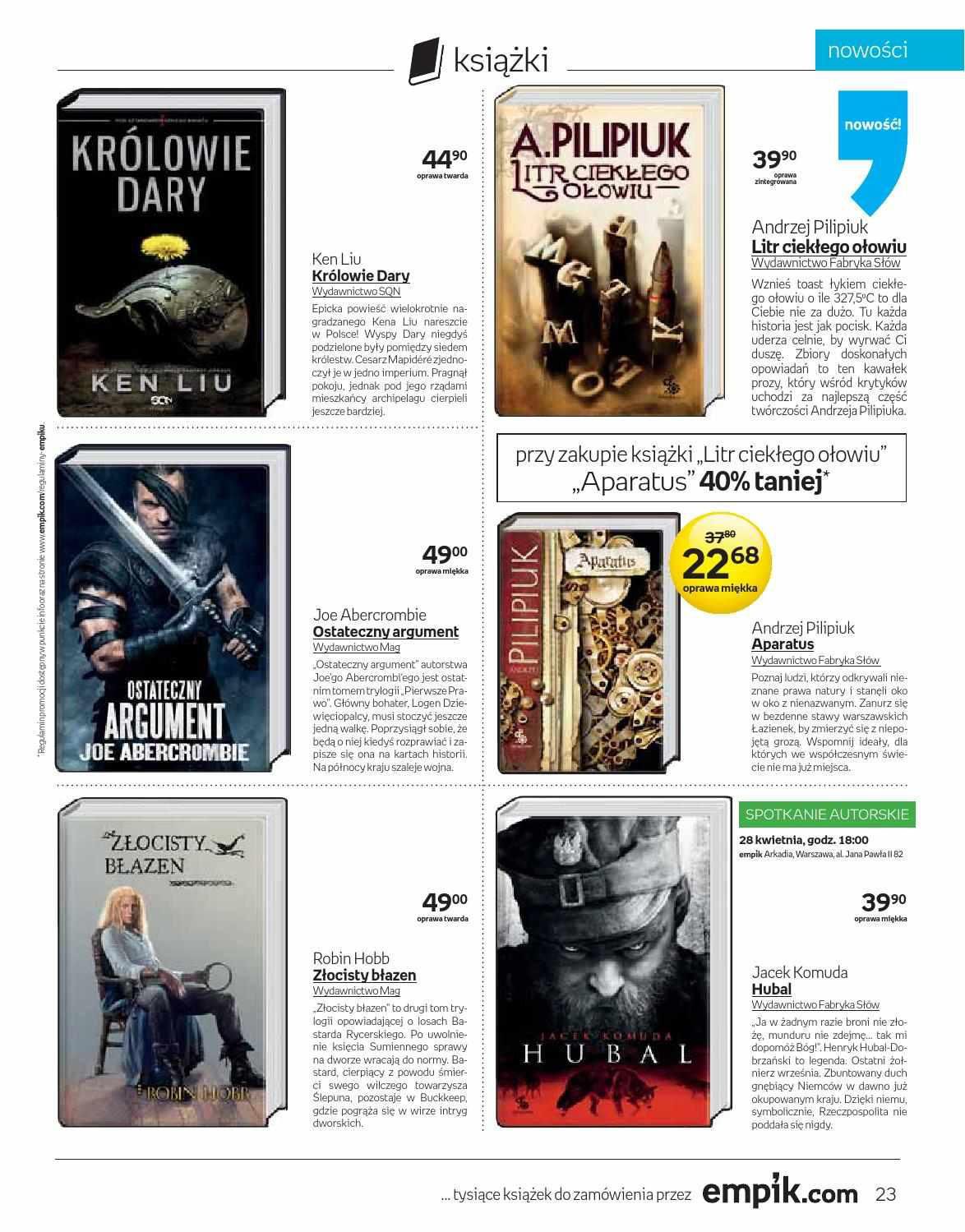 Gazetka promocyjna empik str. 23