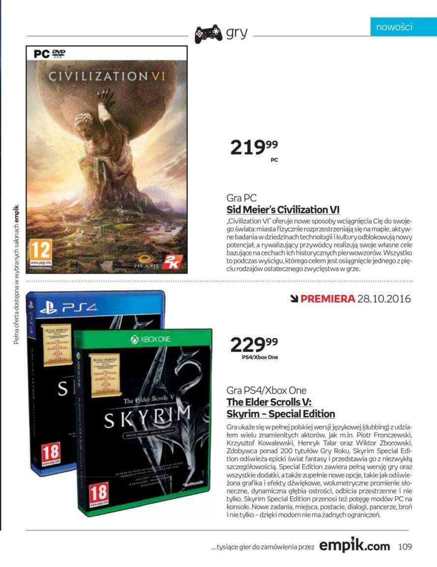 Gazetka promocyjna empik str. 109