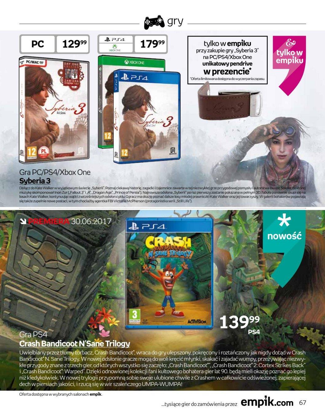Gazetka promocyjna empik str. 67