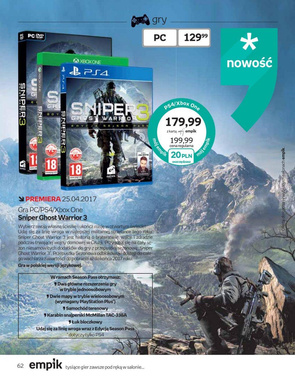 Gazetka promocyjna empik str. 62