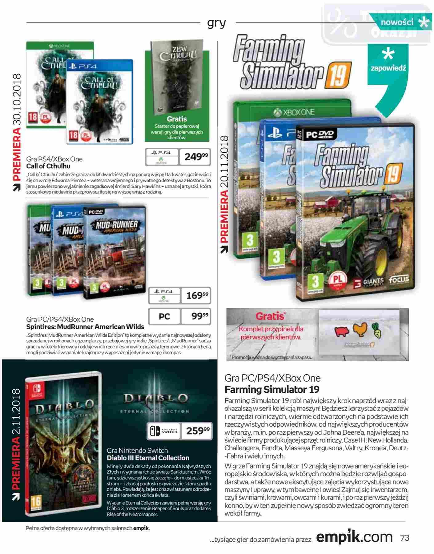 Gazetka promocyjna empik str. 73