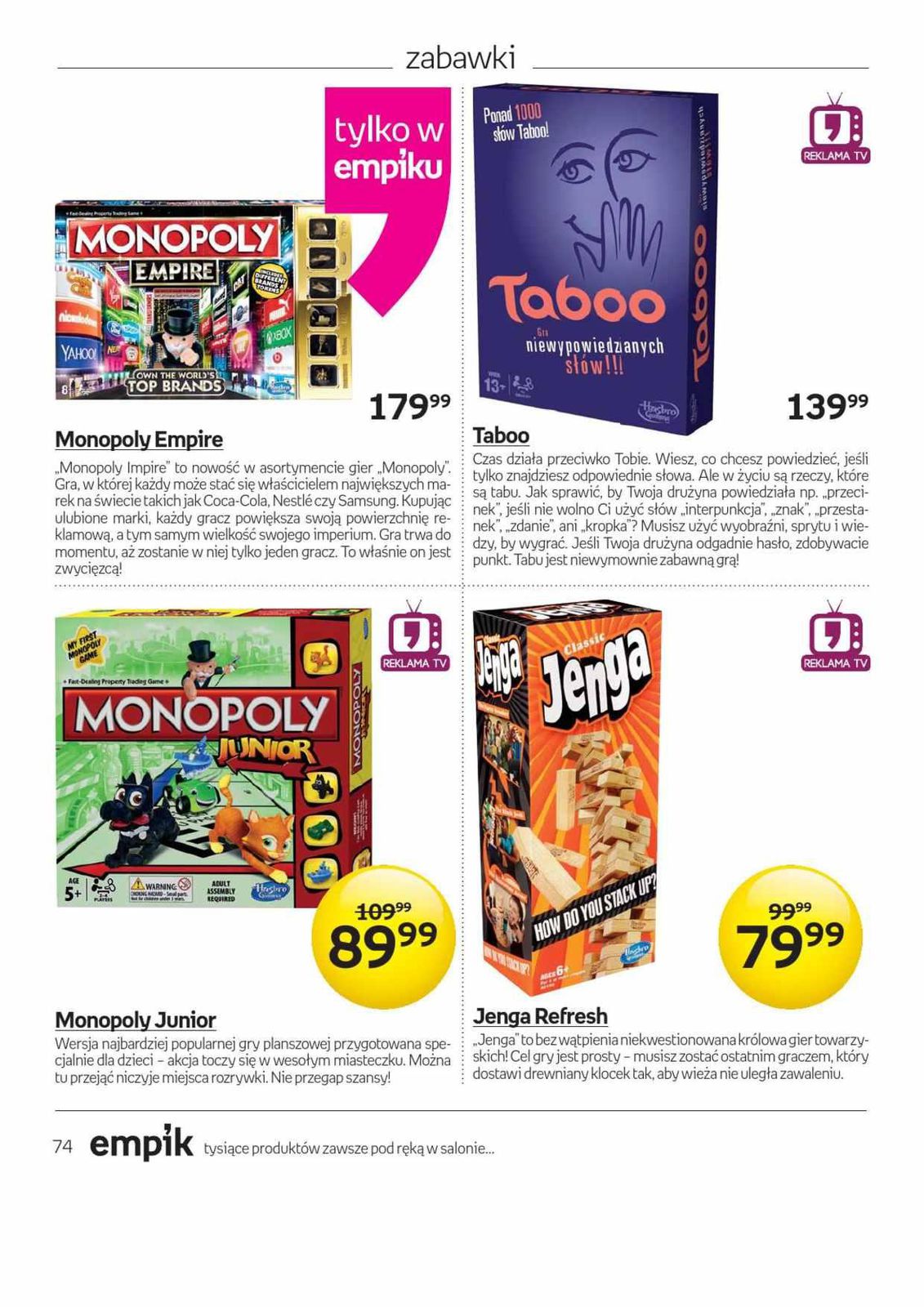 Gazetka promocyjna empik str. 74