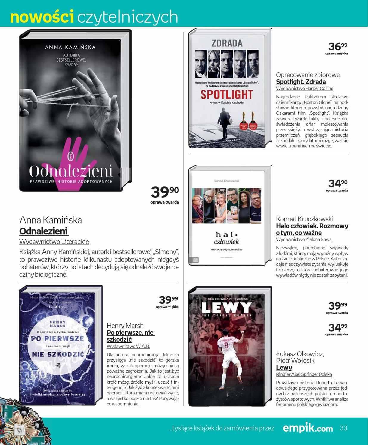 Gazetka promocyjna empik str. 33