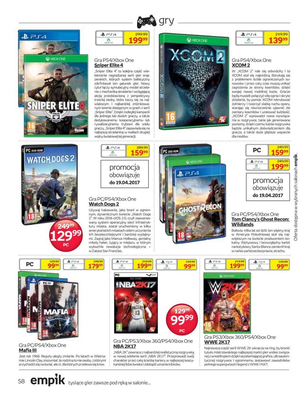 Gazetka promocyjna empik str. 58