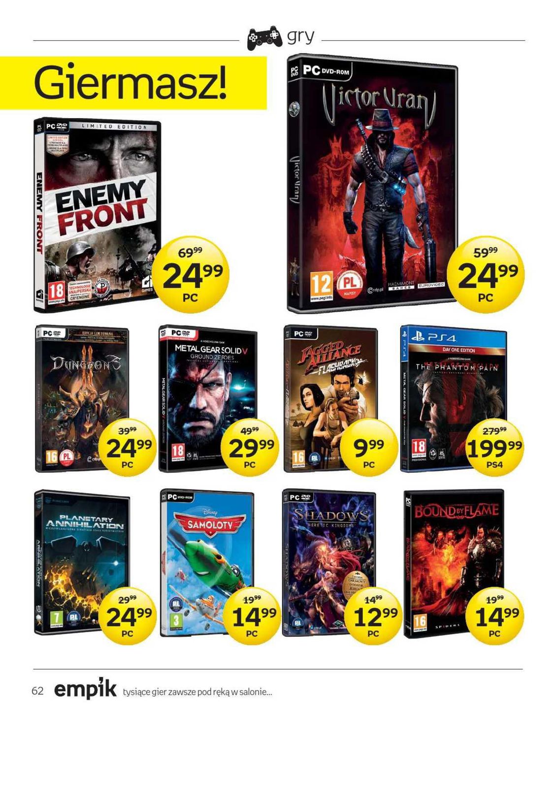 Gazetka promocyjna empik str. 62