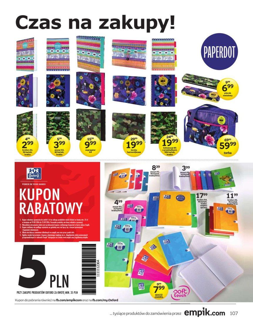 Gazetka promocyjna empik str. 107